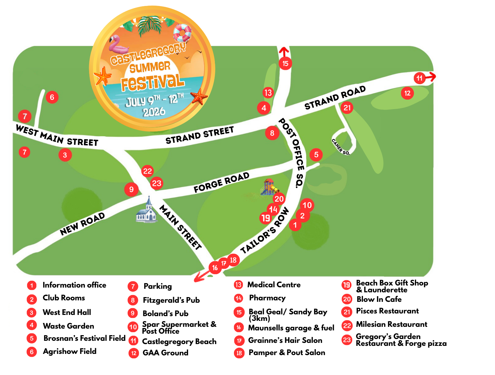 Summer Festival Map
